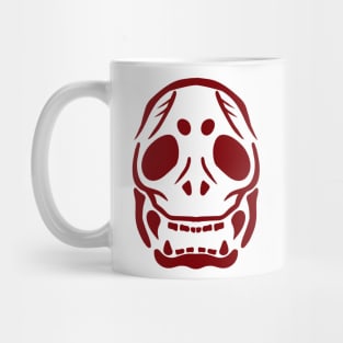 Skull Face Red Mug